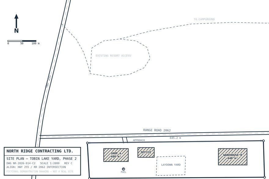 A plain site plan drawing — no coordinates, just an image